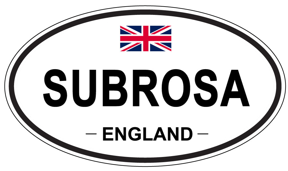 SUBROSA, England - Oval Magnet