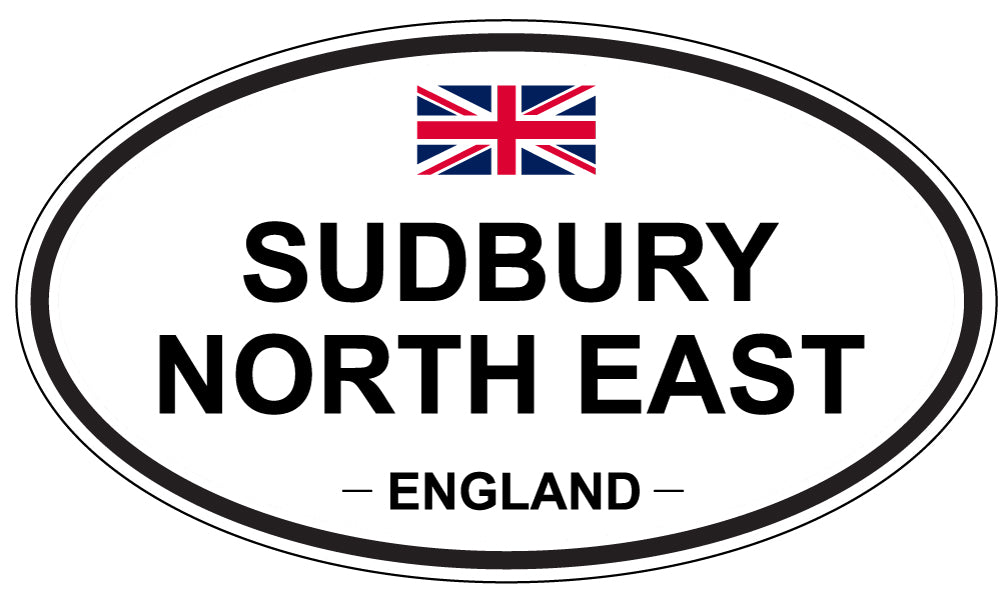 SUDBURY NORTH EAST, England - Oval Magnet