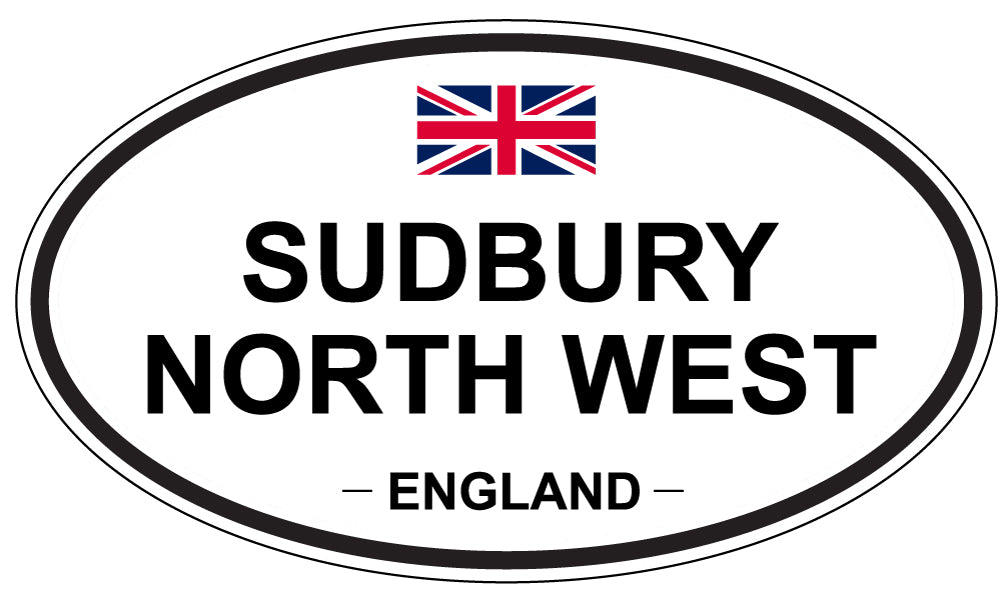 SUDBURY NORTH WEST, England - Oval Magnet