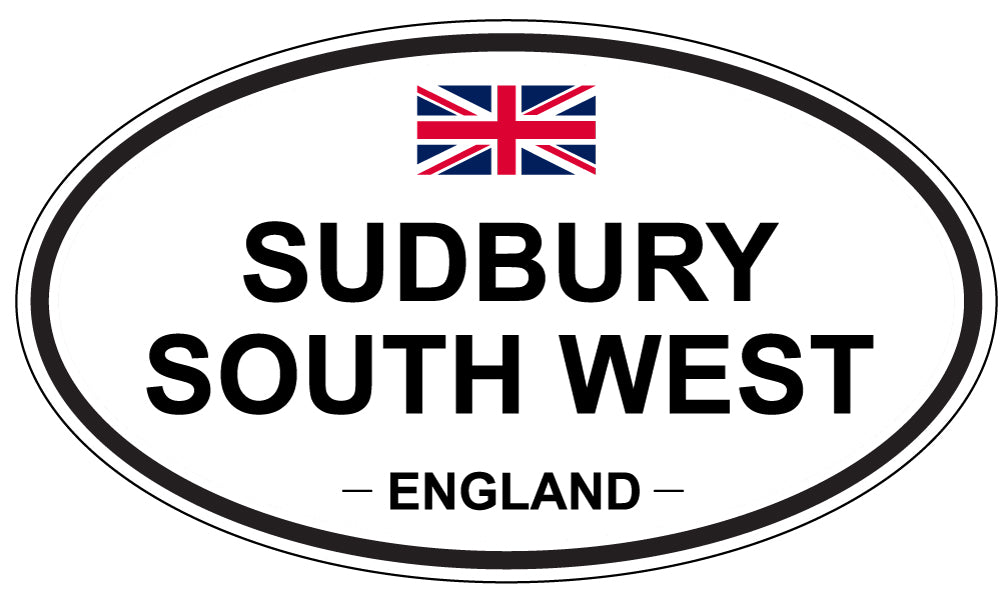 SUDBURY SOUTH WEST, England - Oval Magnet