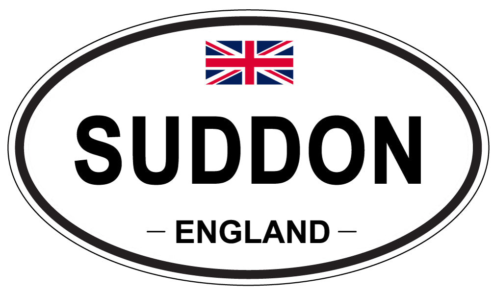 SUDDON, England - Oval Magnet
