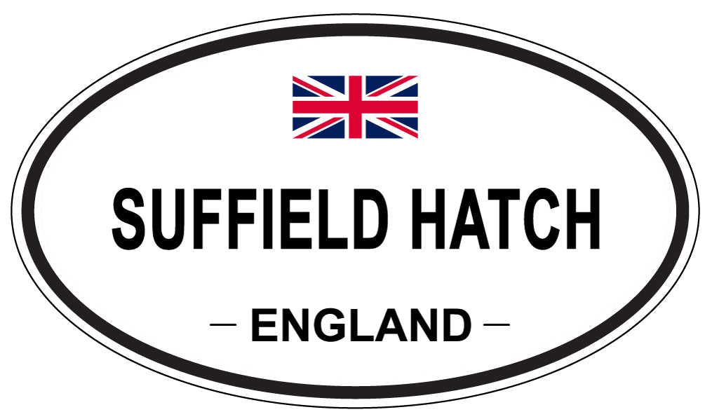 SUFFIELD HATCH, ENGLAND - Oval Sticker