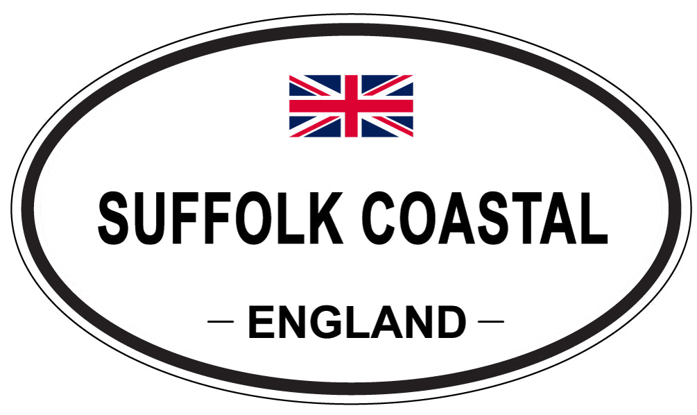 SUFFOLK COASTAL, ENGLAND - Oval Sticker