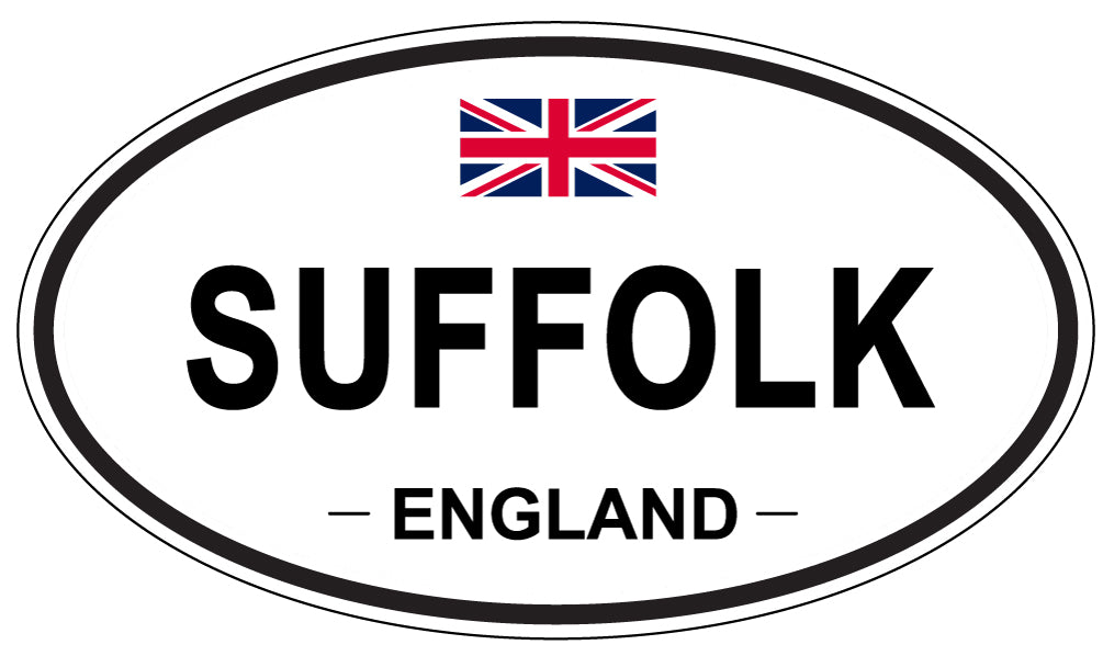 SUFFOLK, England - Oval Magnet