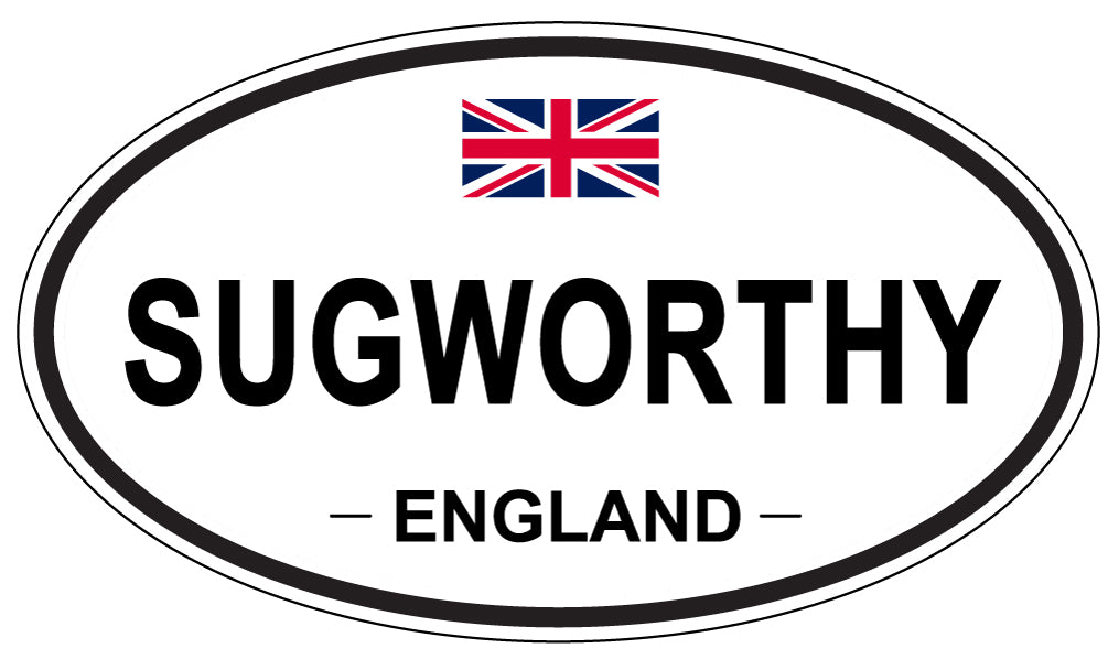 SUGWORTHY, ENGLAND - Oval Sticker