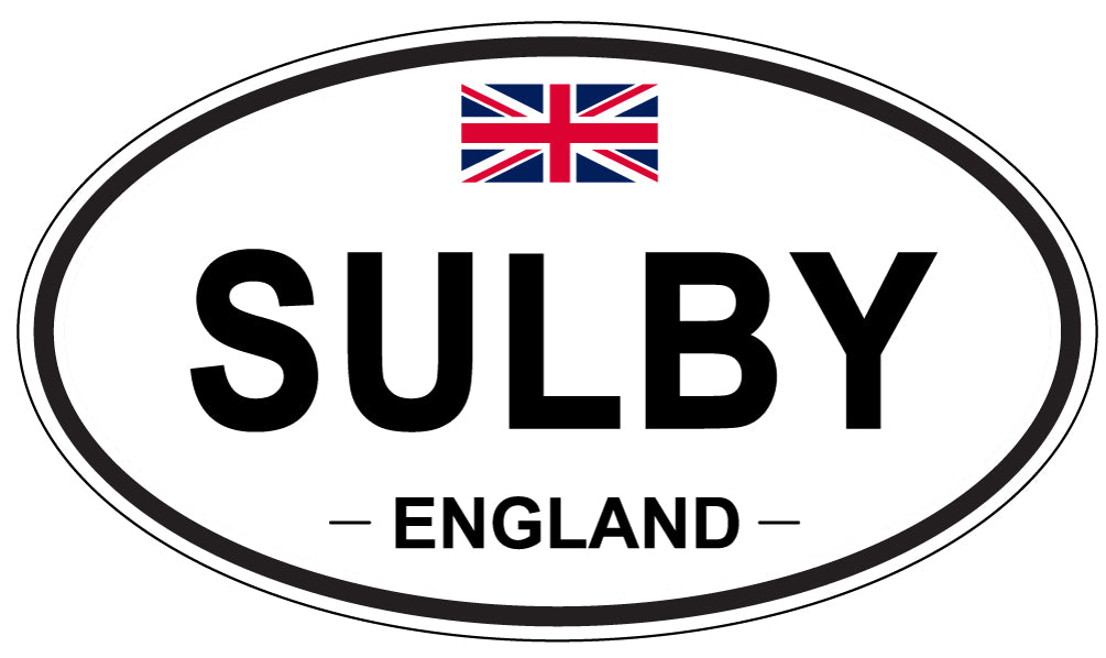 SULBY, England - Oval Magnet