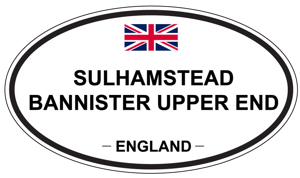 SULHAMSTEAD BANNISTER UPPER END, England - Oval Magnet