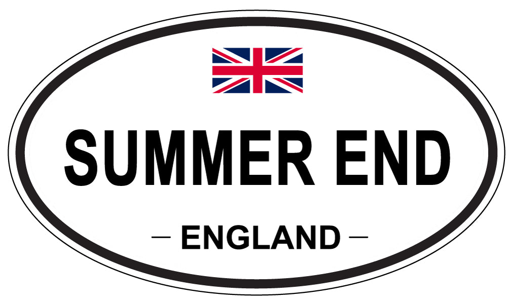 SUMMER END, ENGLAND - Oval Sticker