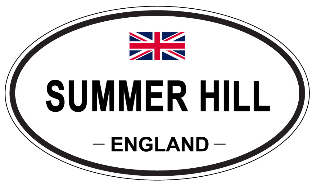 SUMMER HILL, ENGLAND - Oval Sticker
