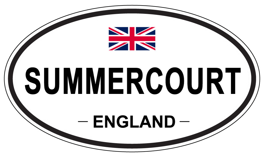 SUMMERCOURT, England - Oval Magnet