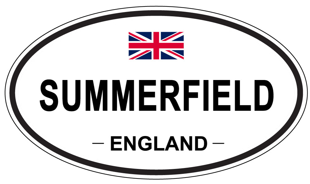SUMMERFIELD, ENGLAND - Oval Sticker