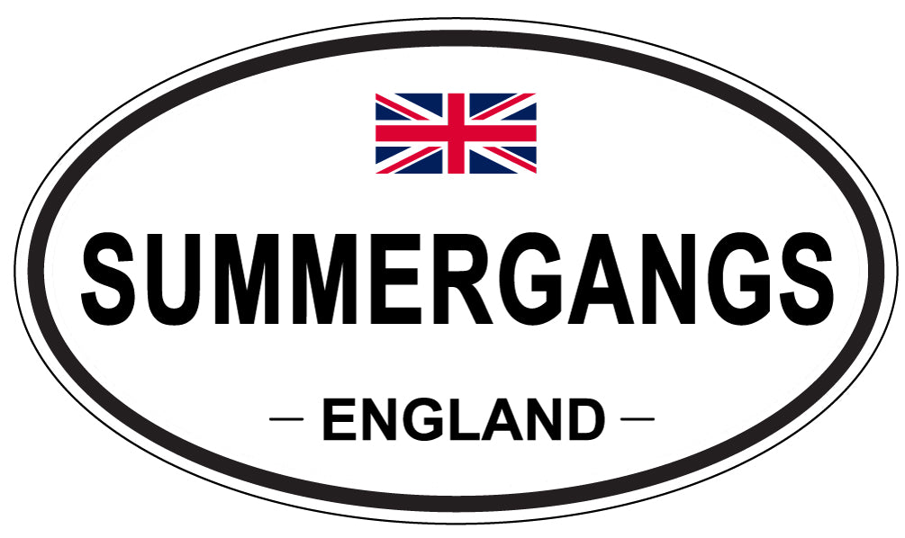 SUMMERGANGS, England - Oval Magnet