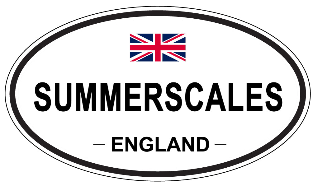 SUMMERSCALES, England - Oval Magnet