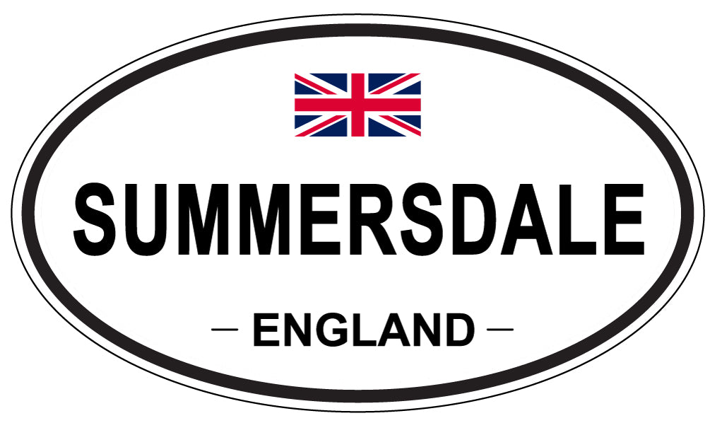 SUMMERSDALE, England - Oval Magnet