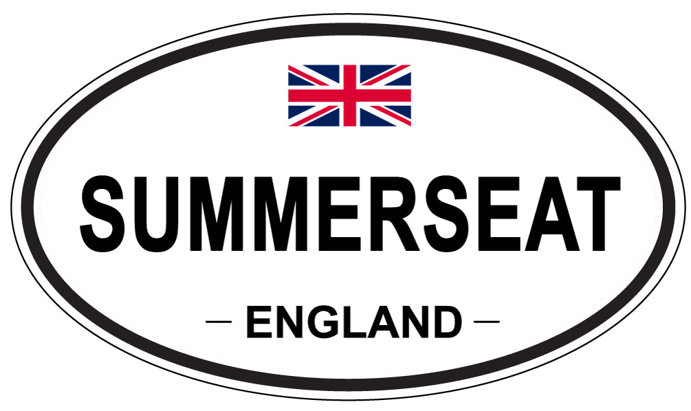 SUMMERSEAT, England - Oval Magnet