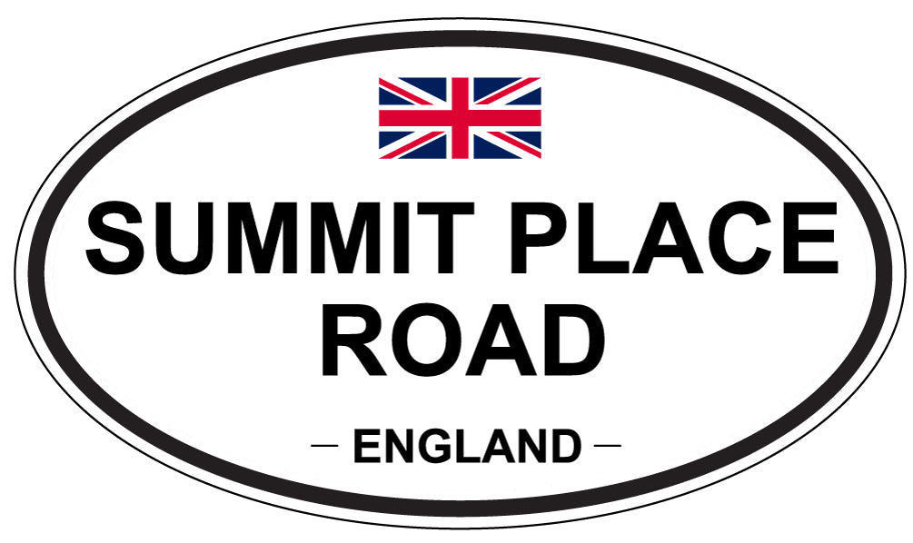 SUMMIT PLACE ROAD, England - Oval Magnet