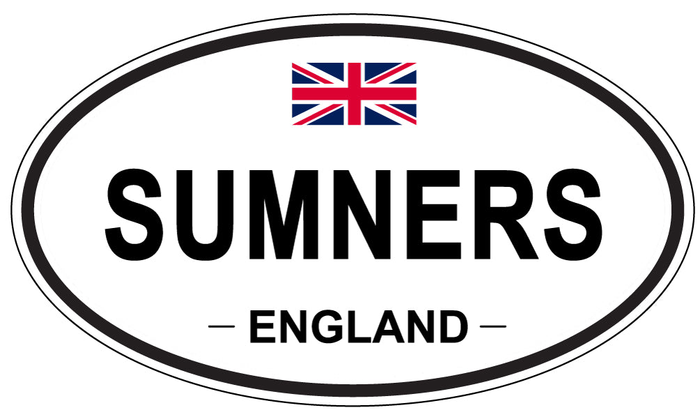 SUMNERS, England - Oval Magnet