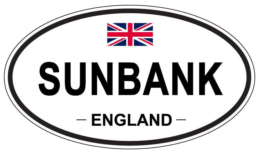 SUNBANK, England - Oval Magnet