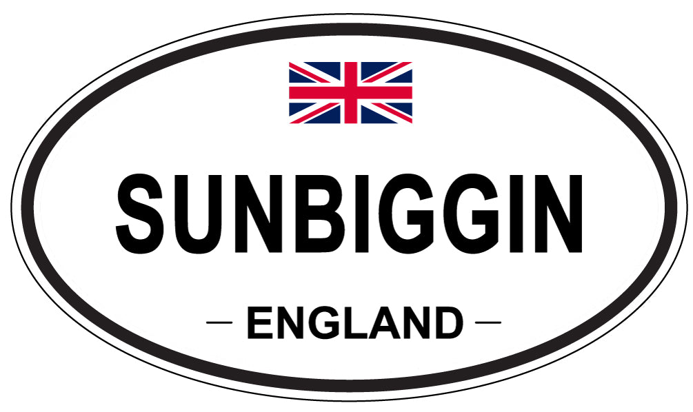 SUNBIGGIN, England - Oval Magnet