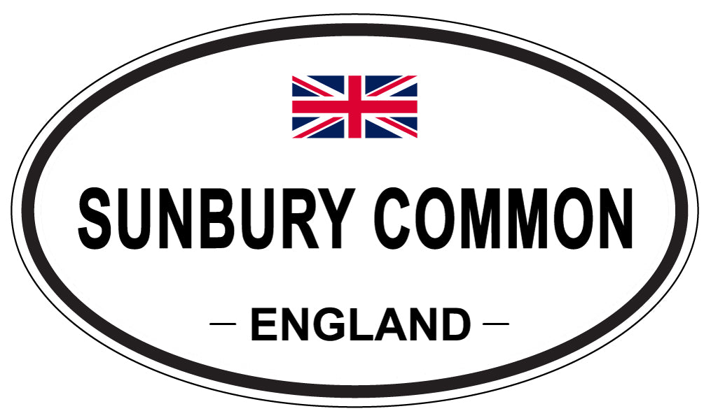 SUNBURY COMMON, ENGLAND - Oval Sticker