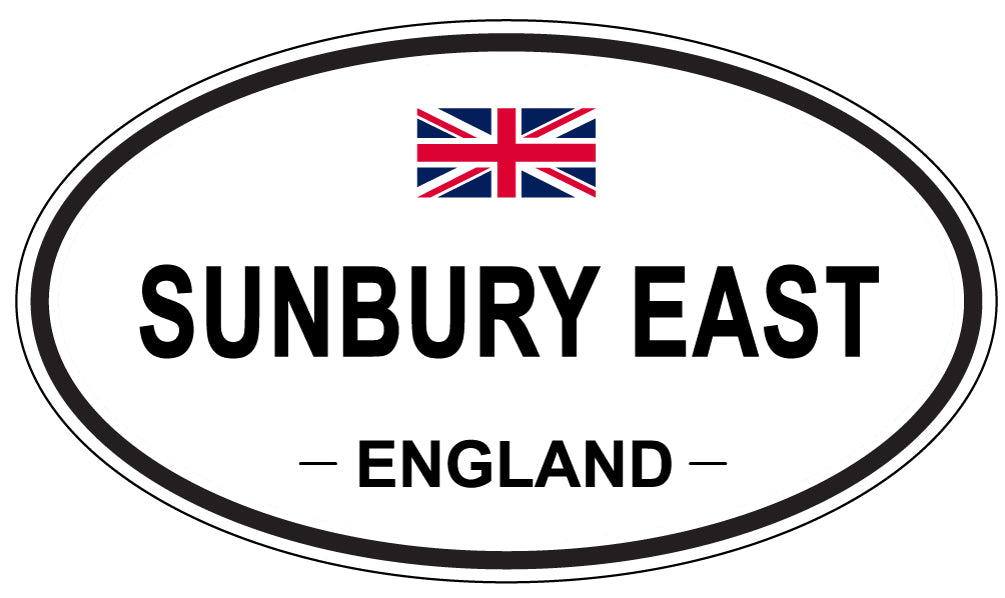SUNBURY EAST, England - Oval Magnet