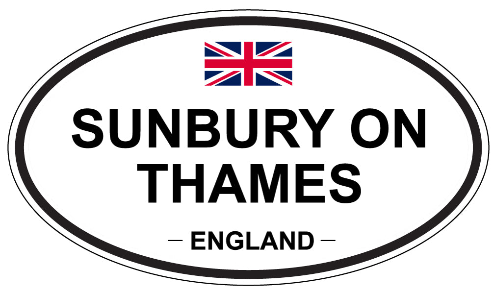 SUNBURY ON THAMES, England - Oval Magnet