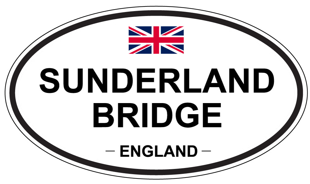 SUNDERLAND BRIDGE, England - Oval Magnet