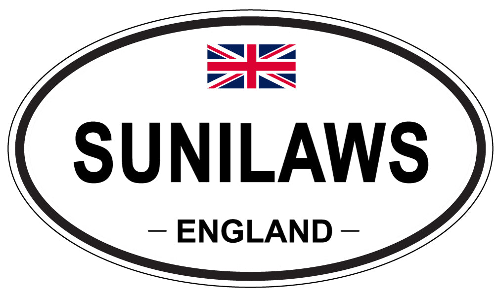 SUNILAWS, England - Oval Magnet