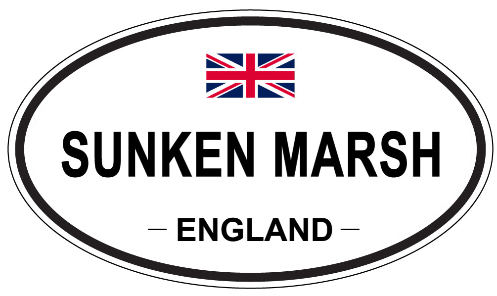 SUNKEN MARSH, England - Oval Magnet
