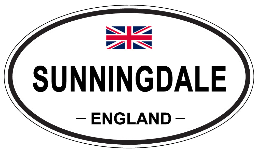 SUNNINGDALE, ENGLAND - Oval Sticker
