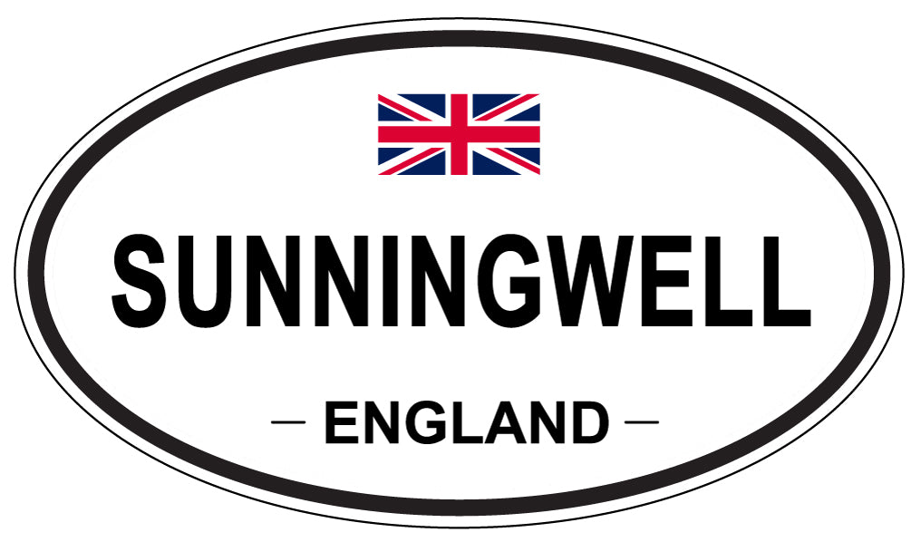 SUNNINGWELL, England - Oval Magnet