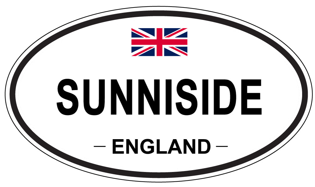 SUNNISIDE, England - Oval Magnet