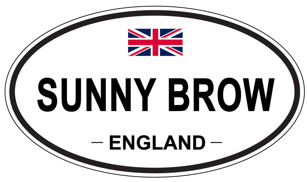SUNNY BROW, England - Oval Magnet