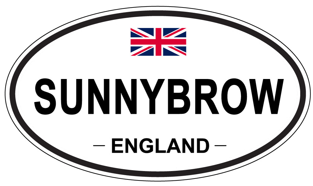 SUNNYBROW, England - Oval Magnet