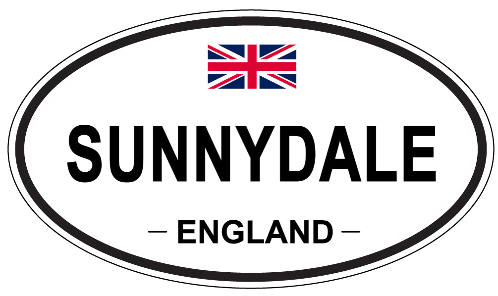 SUNNYDALE, ENGLAND - Oval Sticker