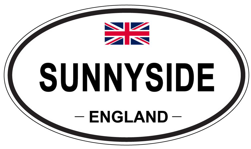 SUNNYSIDE, England - Oval Magnet