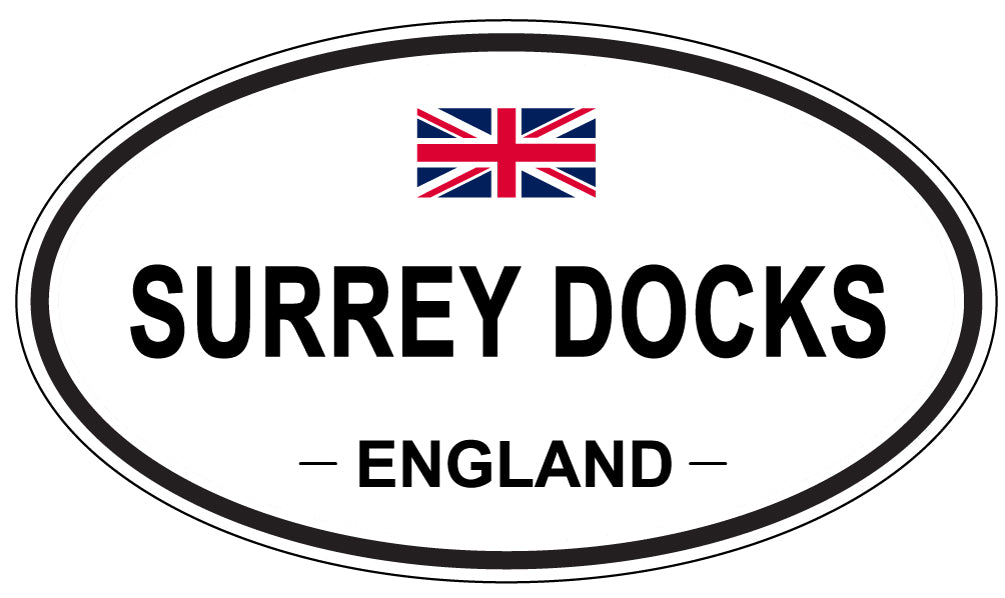 SURREY DOCKS, England - Oval Magnet