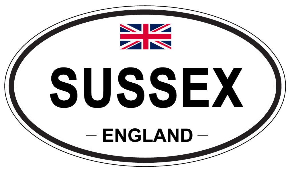 SUSSEX, England - Oval Magnet