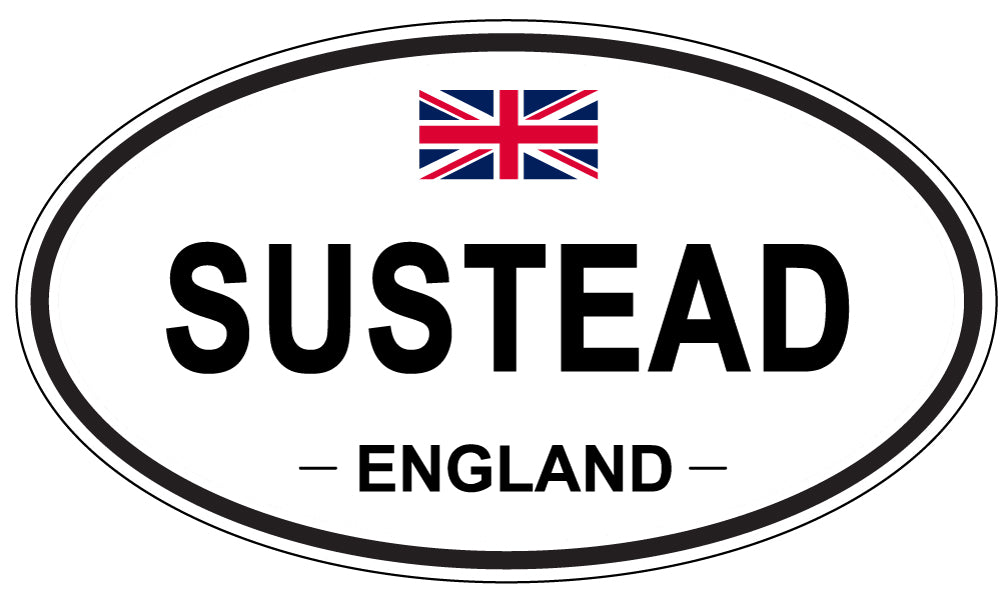 SUSTEAD, England - Oval Magnet