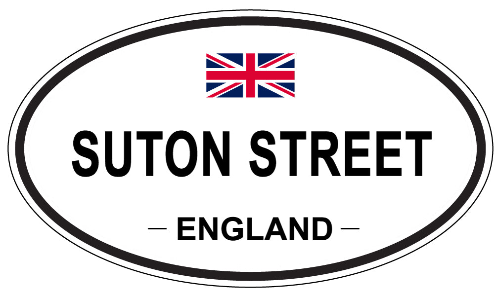 SUTON STREET, England - Oval Magnet