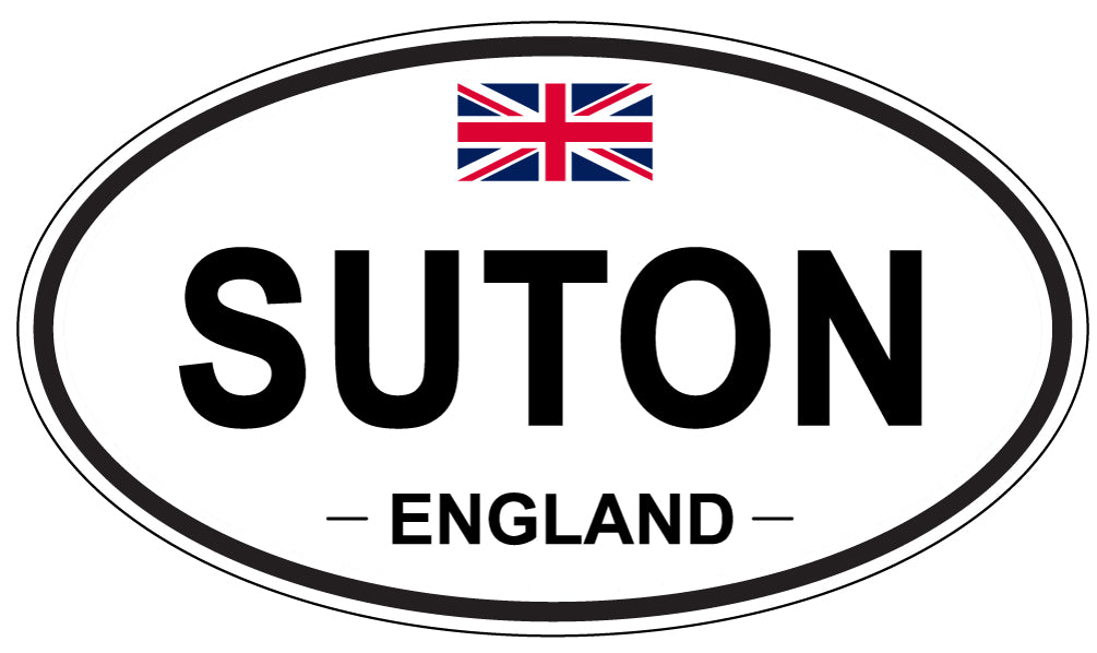 SUTON, England - Oval Magnet