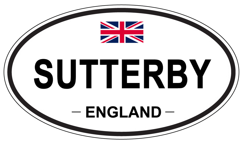 SUTTERBY, England - Oval Magnet