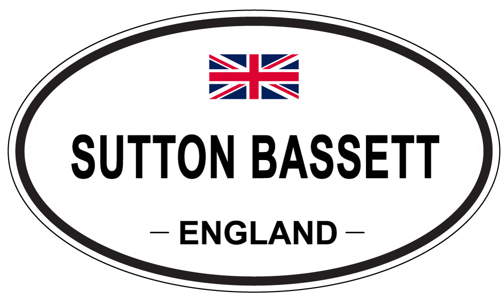 SUTTON BASSETT, England - Oval Magnet