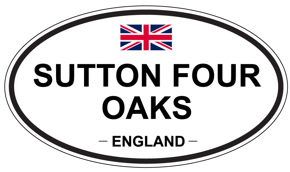 SUTTON FOUR OAKS, England - Oval Magnet