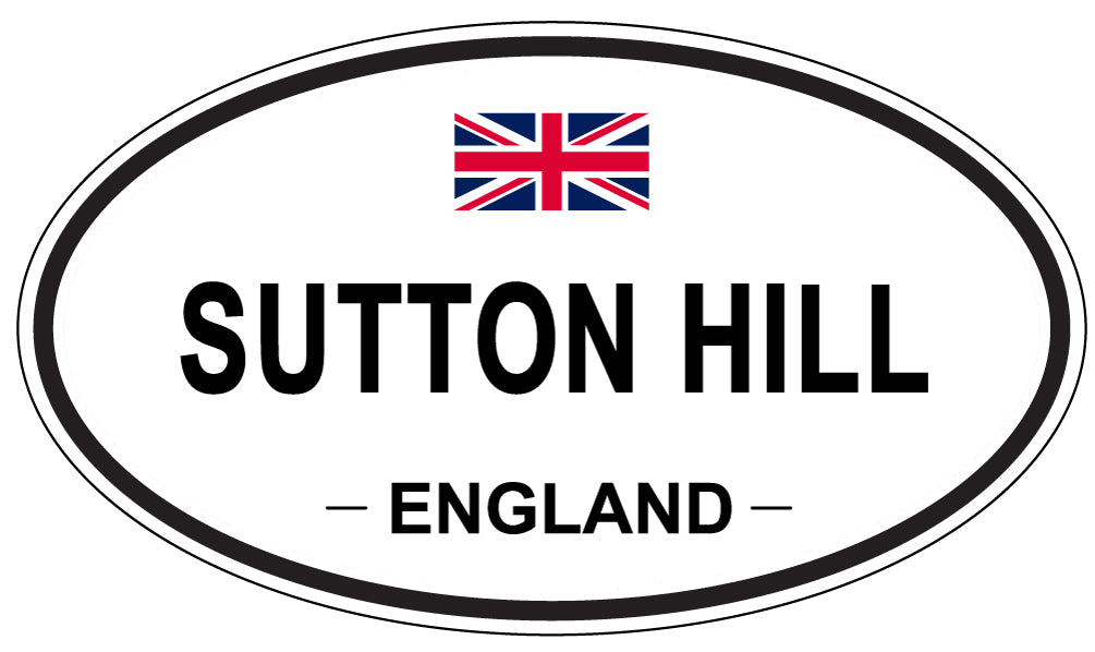 SUTTON HILL, England - Oval Magnet