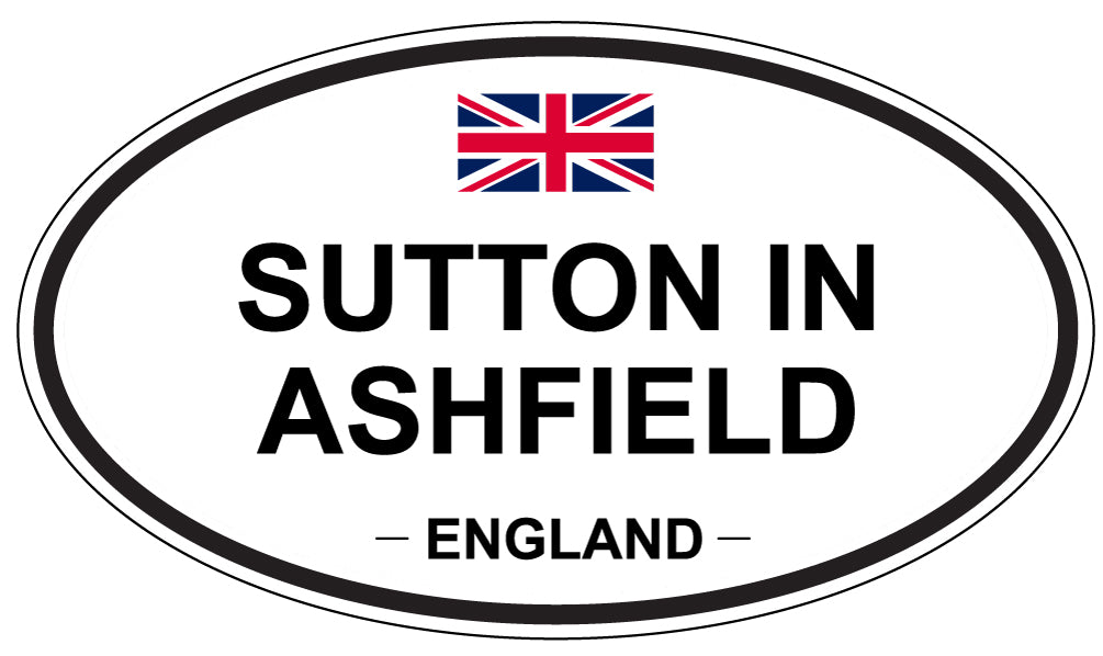SUTTON IN ASHFIELD, England - Oval Magnet