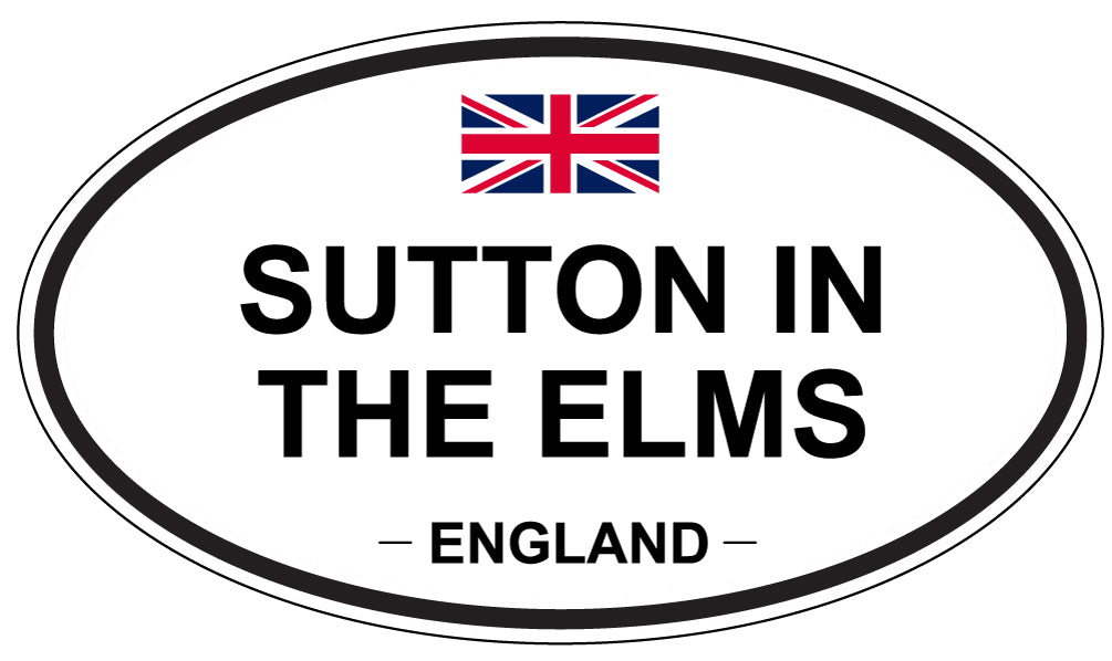 SUTTON IN THE ELMS, England - Oval Magnet