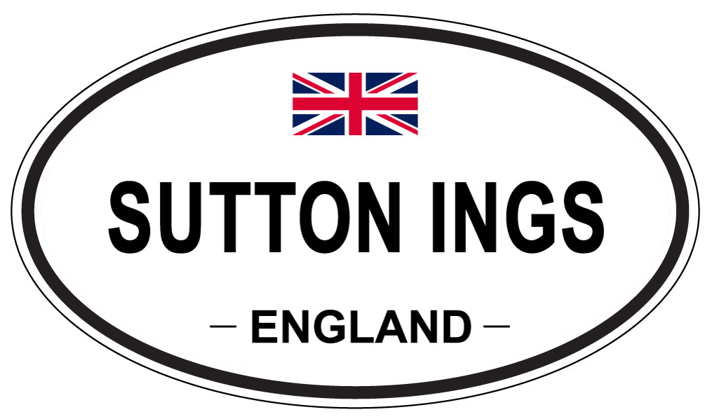 SUTTON INGS, England - Oval Magnet