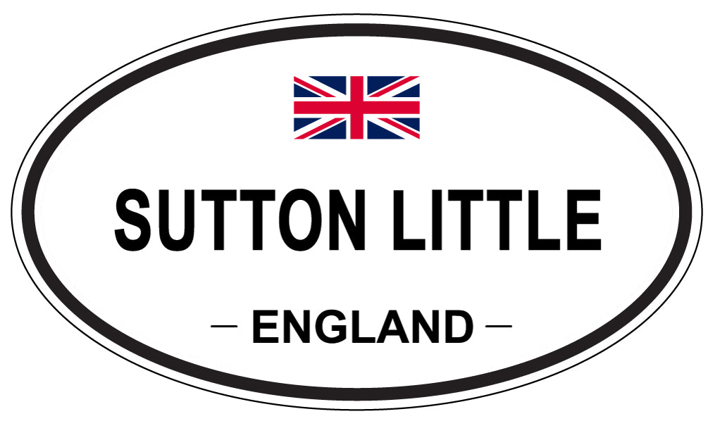 SUTTON LITTLE, ENGLAND - Oval Sticker