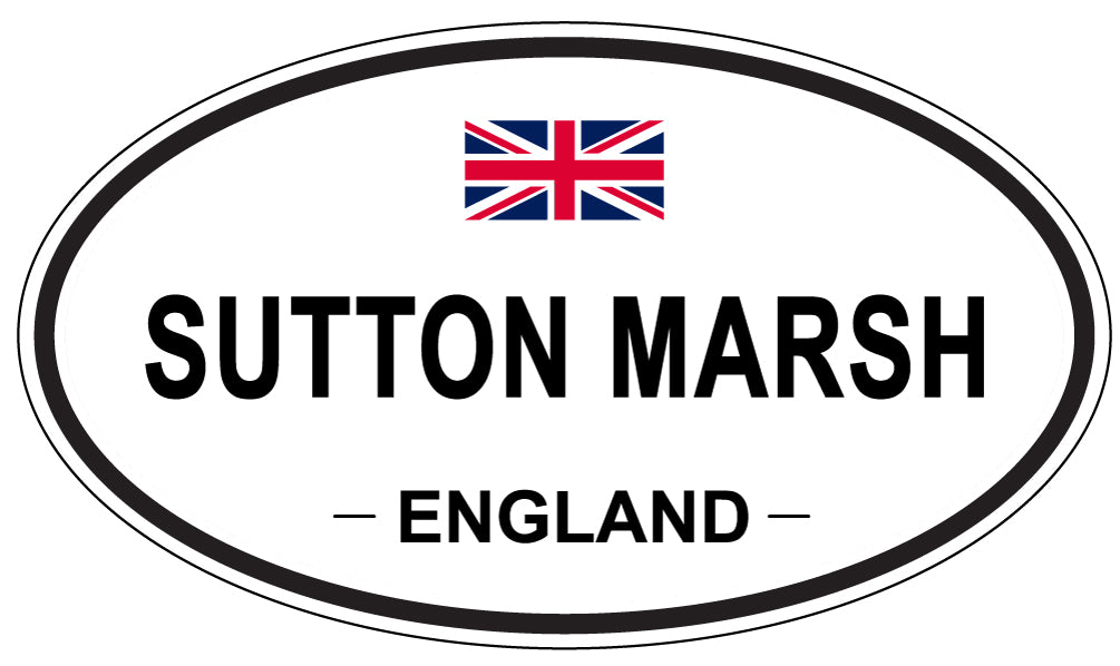 SUTTON MARSH, England - Oval Magnet